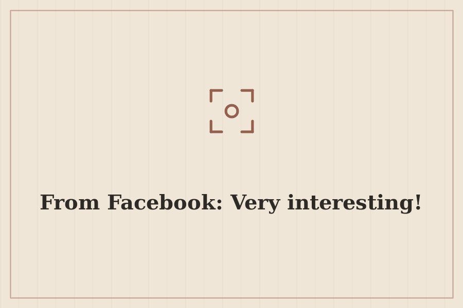 From Facebook: Very interesting! — cover