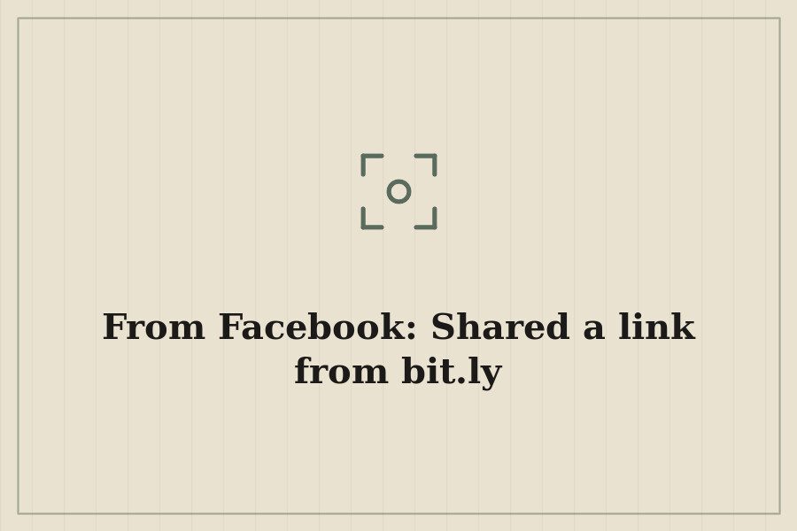 From Facebook: Shared a link from bit.ly — cover