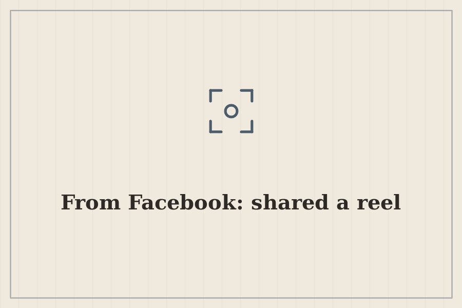 From Facebook: shared a reel — cover
