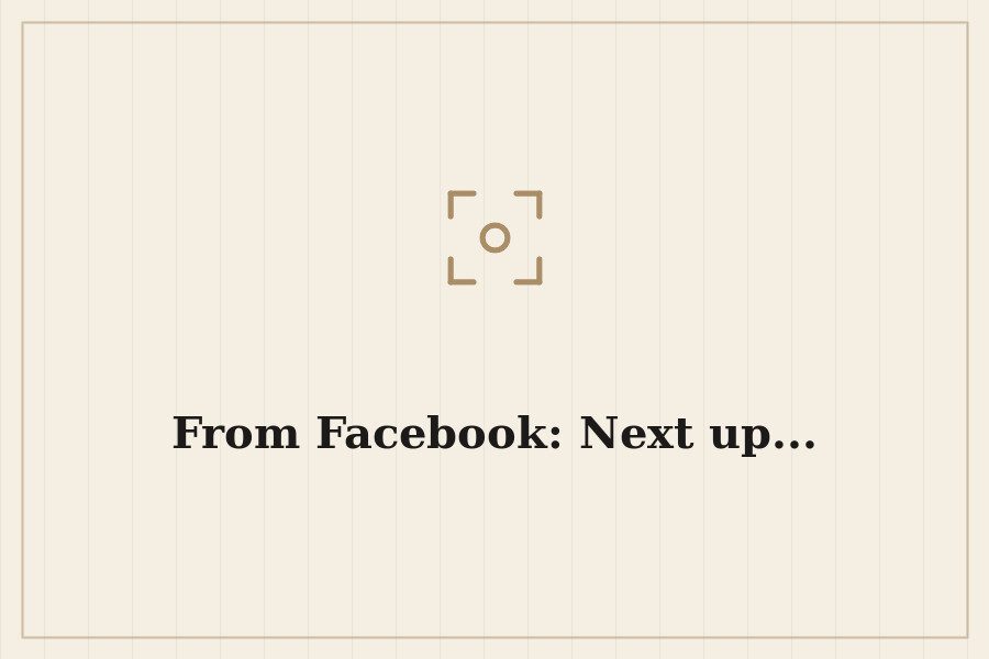 From Facebook: Next up... — cover