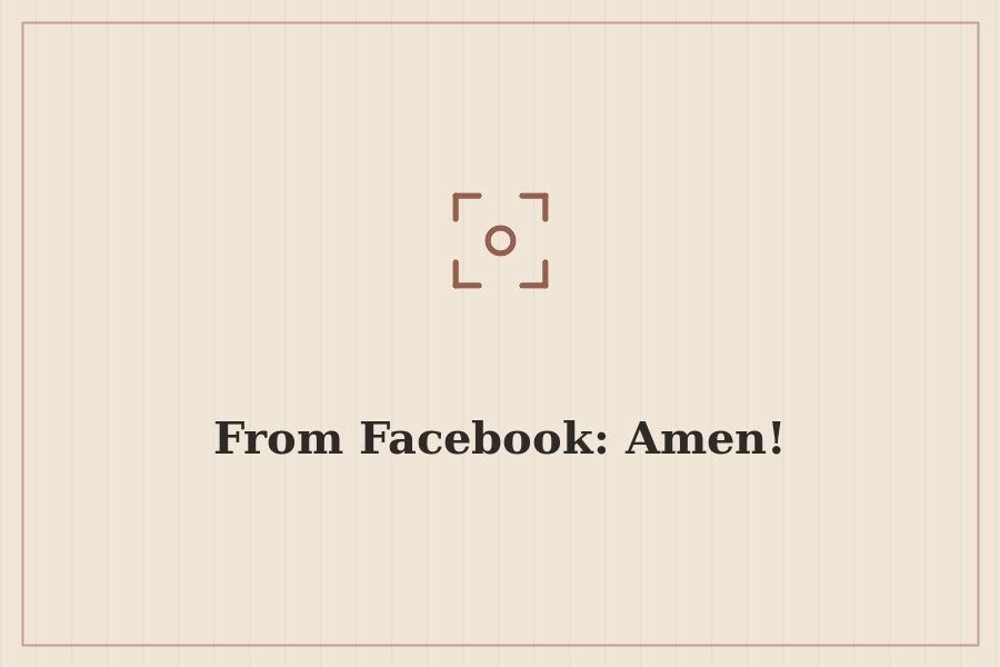 From Facebook: Amen! — cover