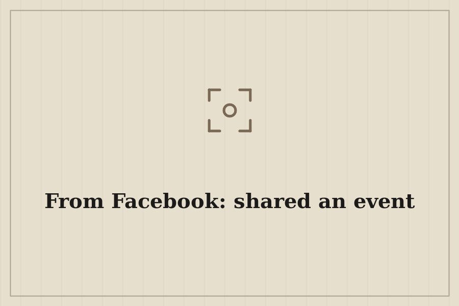 From Facebook: shared an event — cover