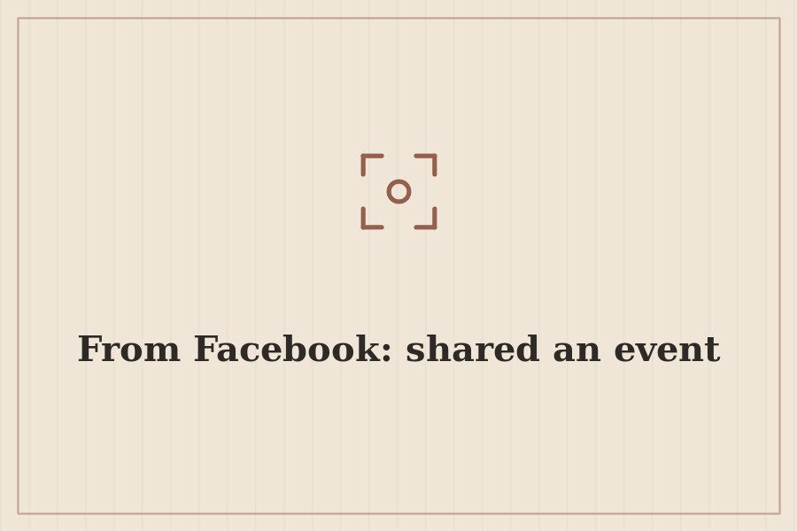 From Facebook: shared an event — cover