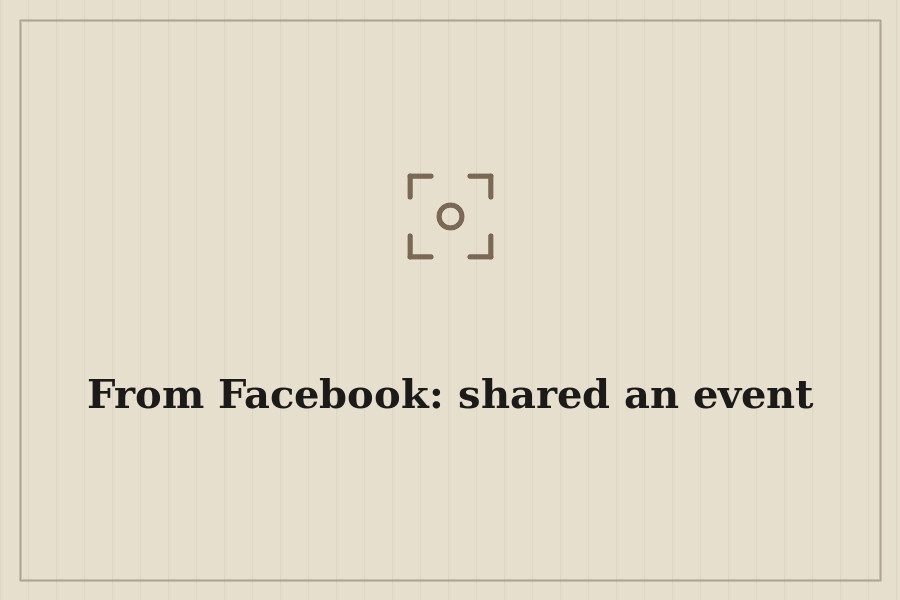 From Facebook: shared an event — cover