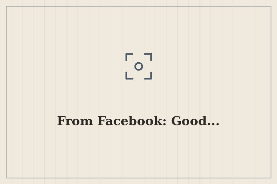 From Facebook: Good... — cover