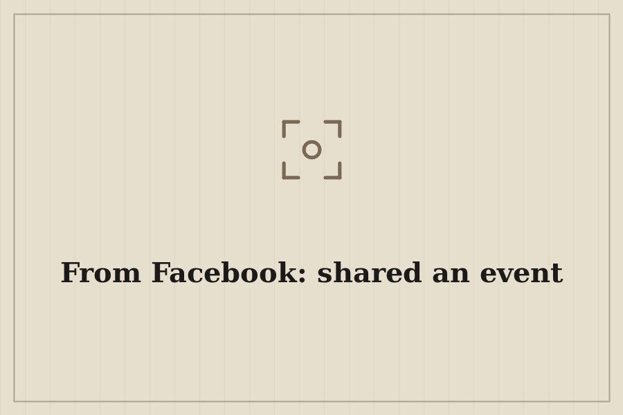 From Facebook: shared an event — cover