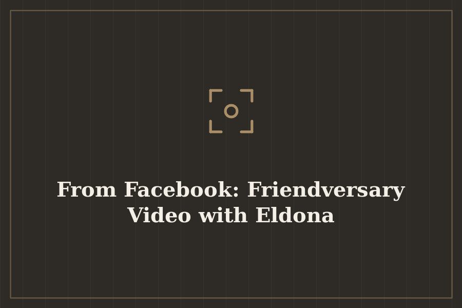 From Facebook: Friendversary Video with Eldona — cover