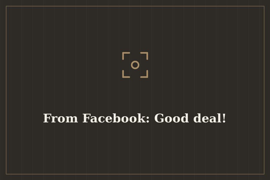 From Facebook: Good deal! — cover