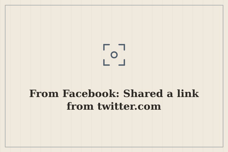 From Facebook: Shared a link from twitter.com — cover