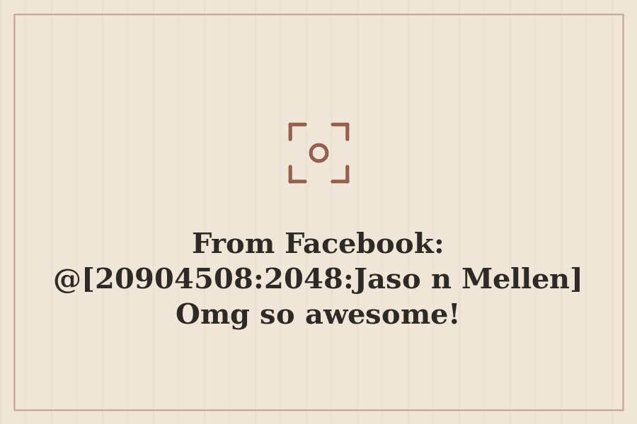 Photo: @[20904508:2048:Jason Mellen] Omg so awesome!