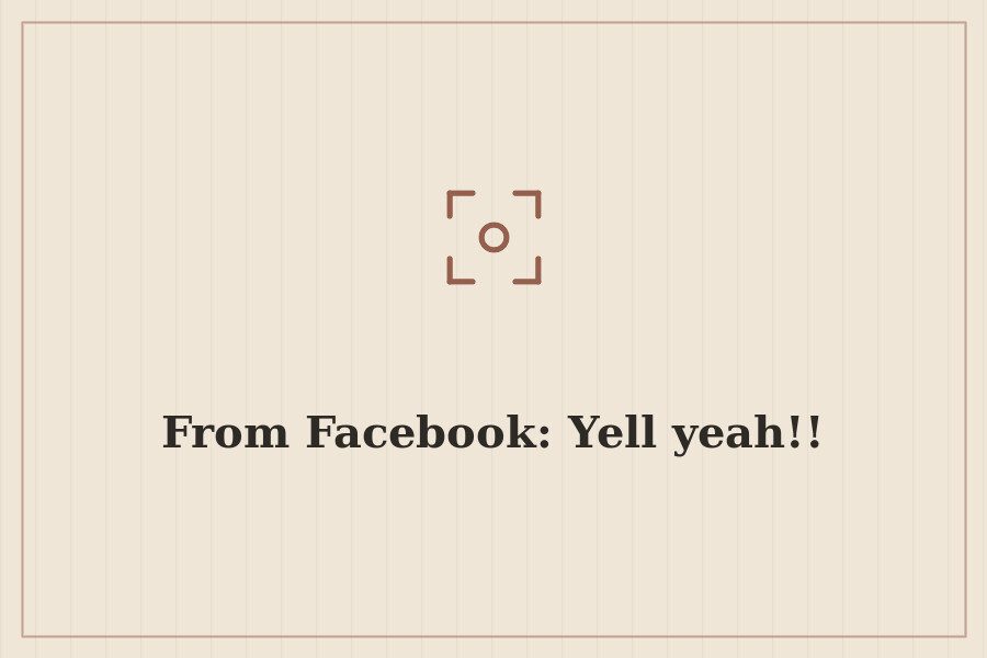 From Facebook: Yell yeah!! — cover
