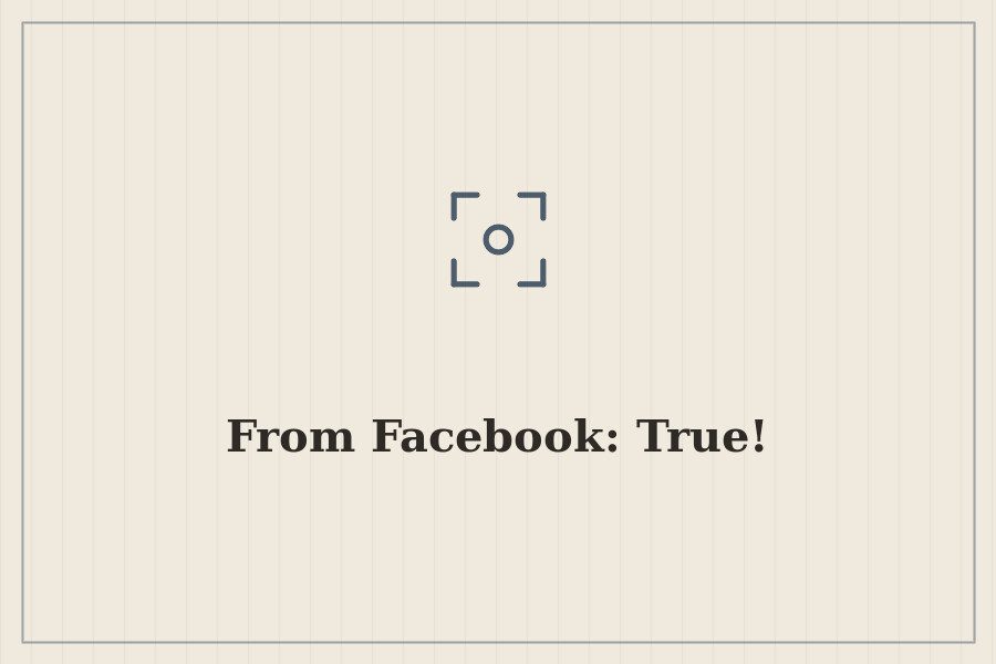 From Facebook: True! — cover
