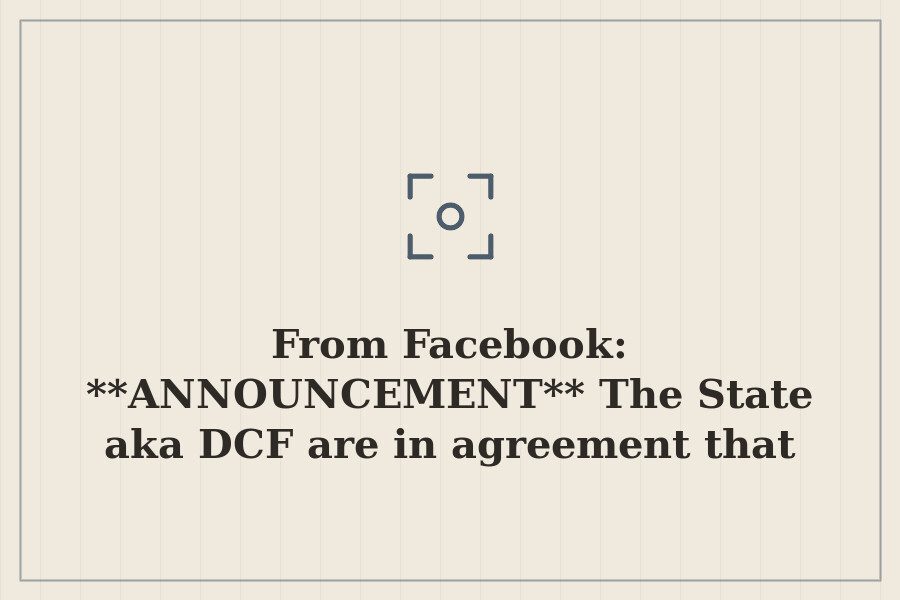 From Facebook: **ANNOUNCEMENT** The State aka DCF are in agreement that my girls belong… — cover