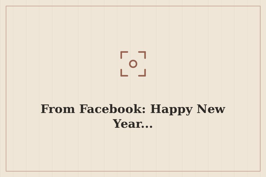From Facebook: Happy New Year... — cover