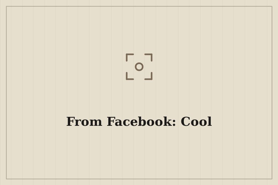 From Facebook: Cool — cover