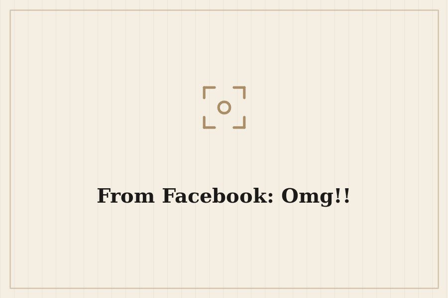 From Facebook: Omg!! — cover