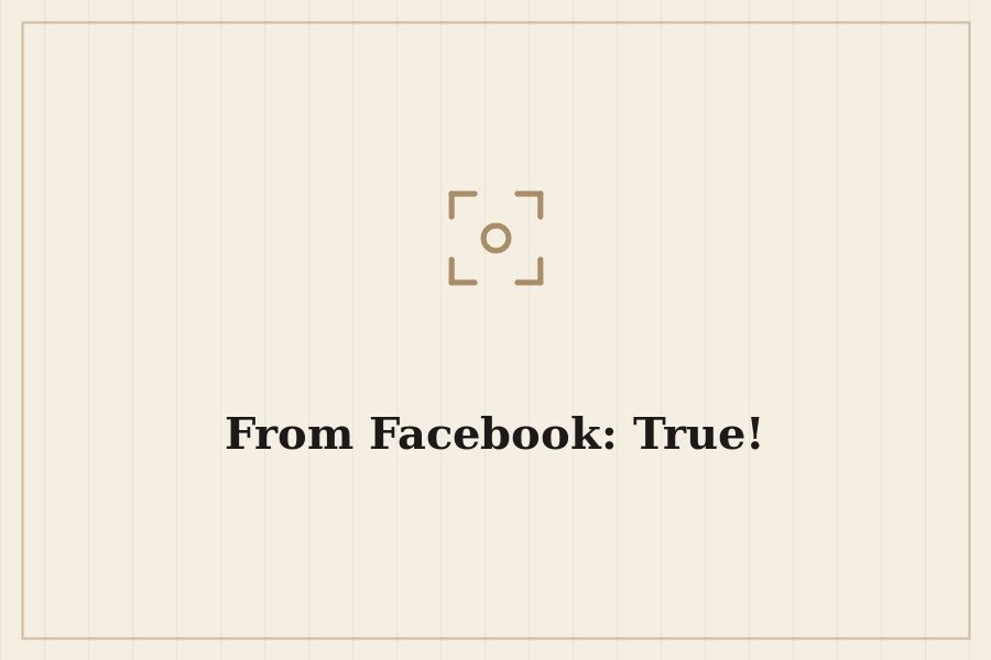 From Facebook: True! — cover