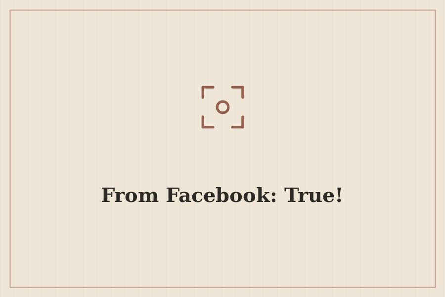 From Facebook: True! — cover