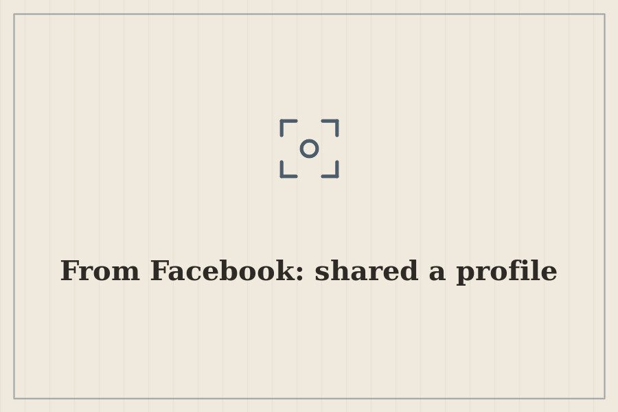 From Facebook: shared a profile — cover