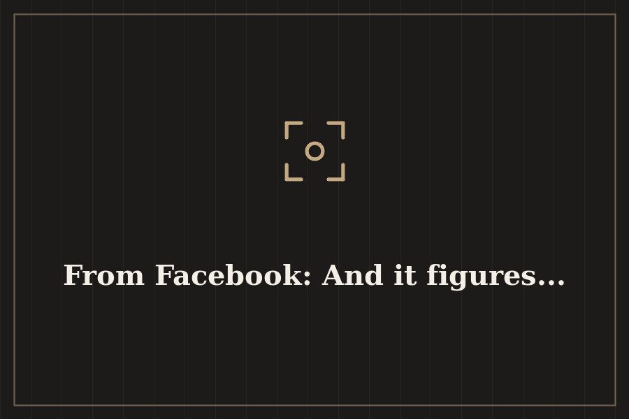 From Facebook: And it figures... — cover