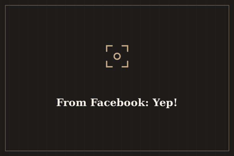From Facebook: Yep! — cover