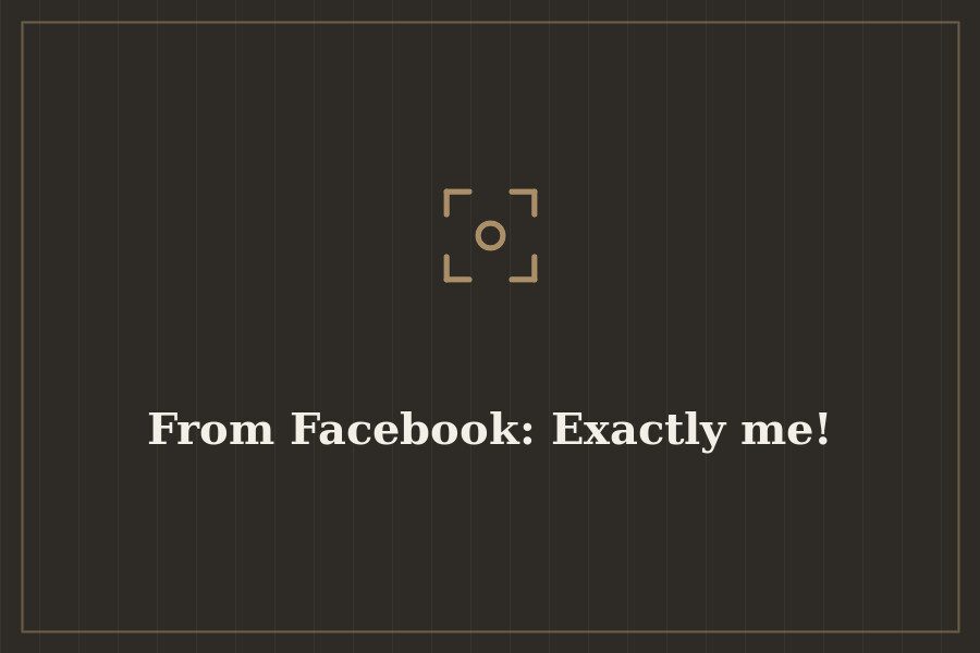 From Facebook: Exactly me! — cover