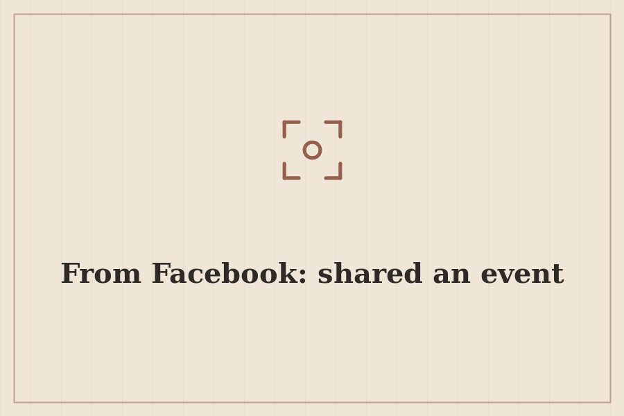 From Facebook: shared an event — cover