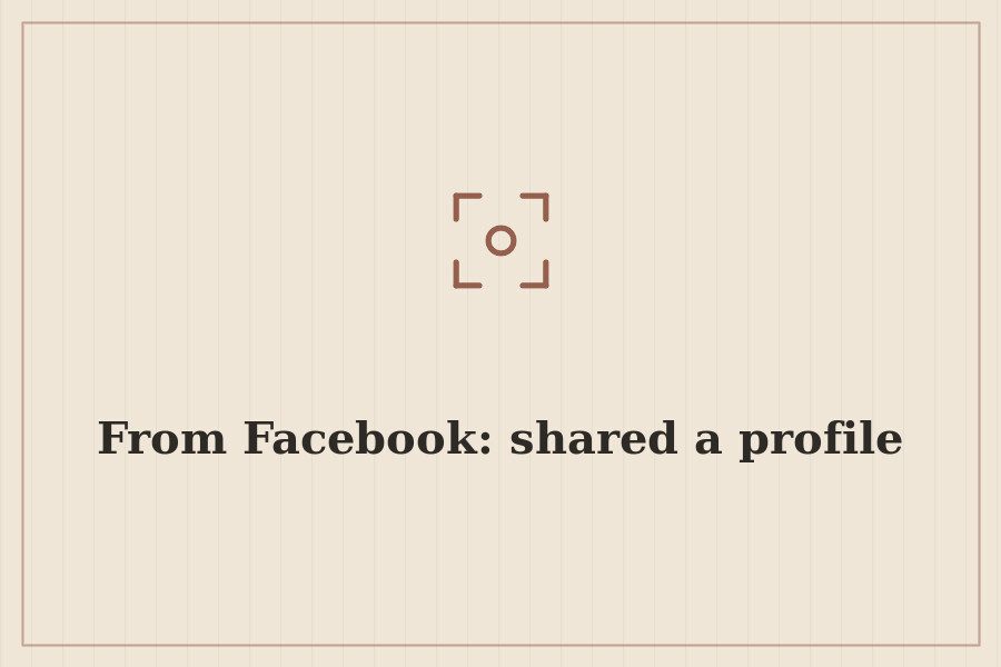 From Facebook: shared a profile — cover
