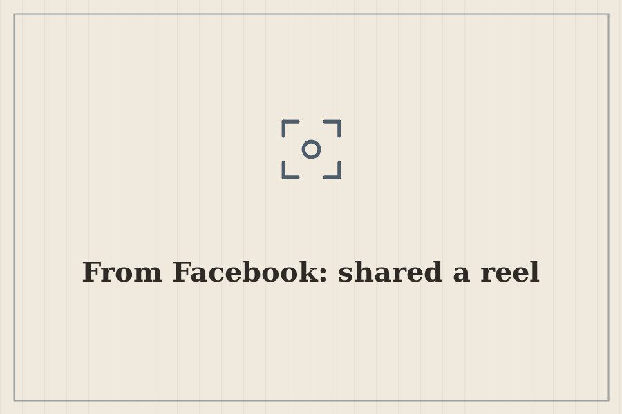 From Facebook: shared a reel — cover