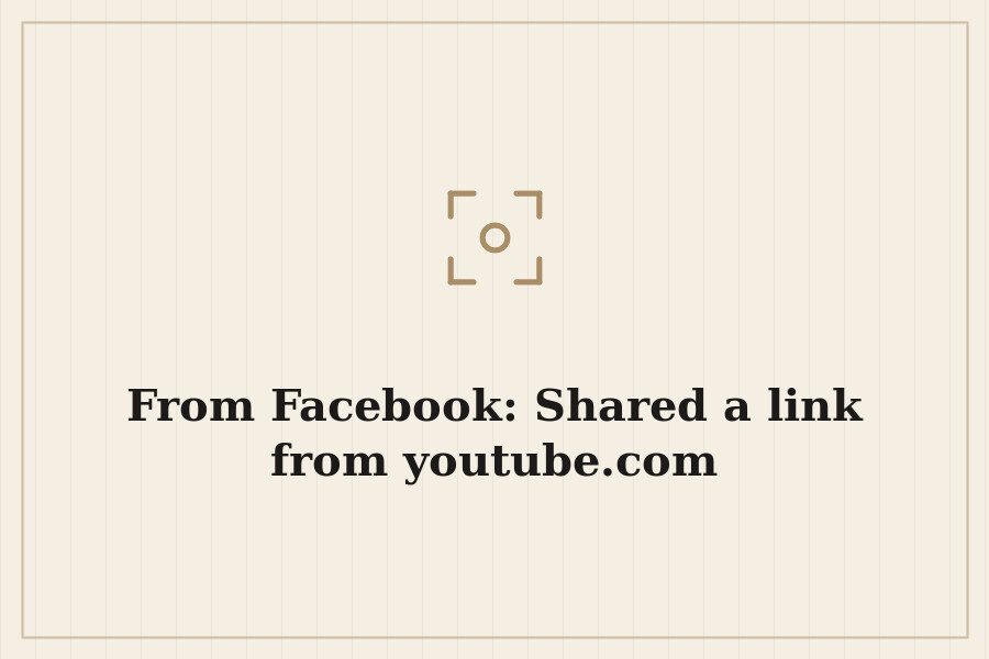 From Facebook: Shared a link from youtube.com — cover