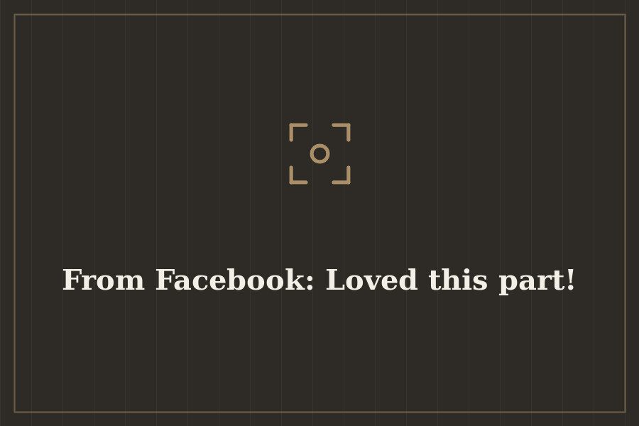 From Facebook: Loved this part! — cover