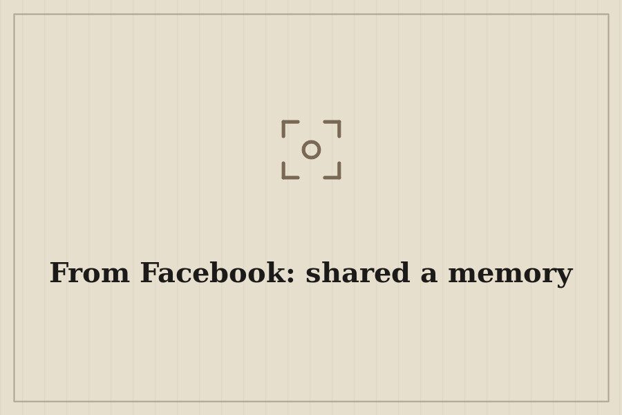 From Facebook: shared a memory — cover