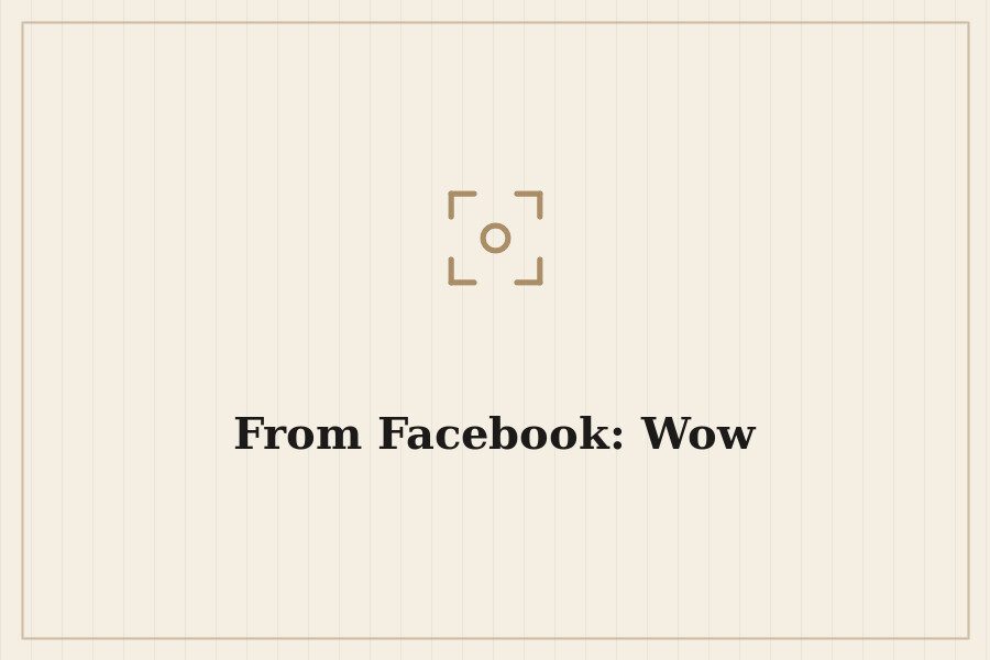 From Facebook: Wow — cover