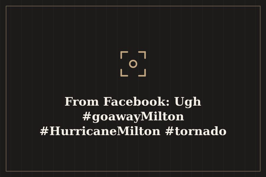 From Facebook: Ugh #goawayMilton #HurricaneMilton #tornado #palmbay #level2radar #AWIPS #a — cover