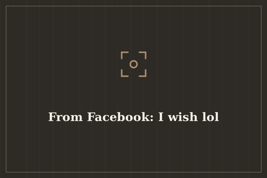 From Facebook: I wish lol — cover