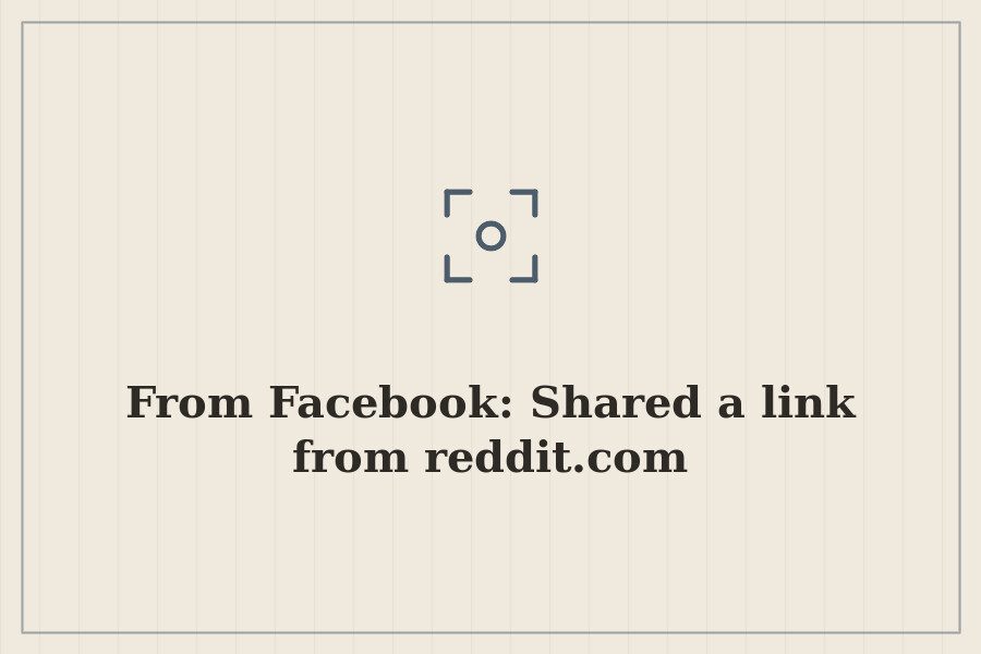 From Facebook: Shared a link from reddit.com — cover