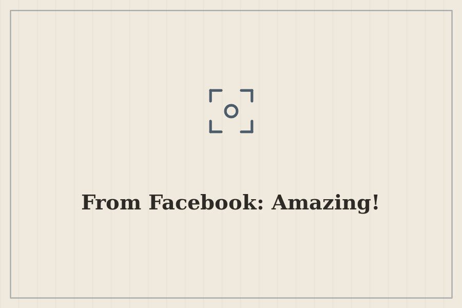 From Facebook: Amazing! — cover