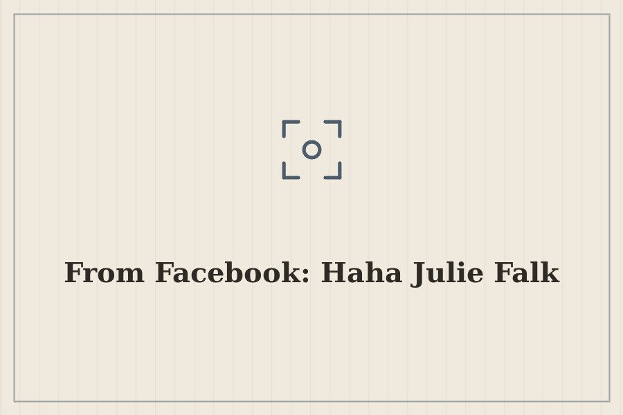 From Facebook: Haha Julie Falk — cover