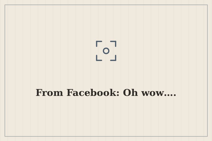 From Facebook: Oh wow…. — cover