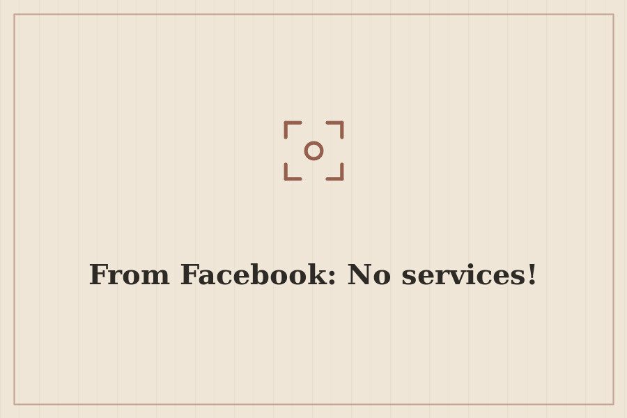 From Facebook: No services! — cover