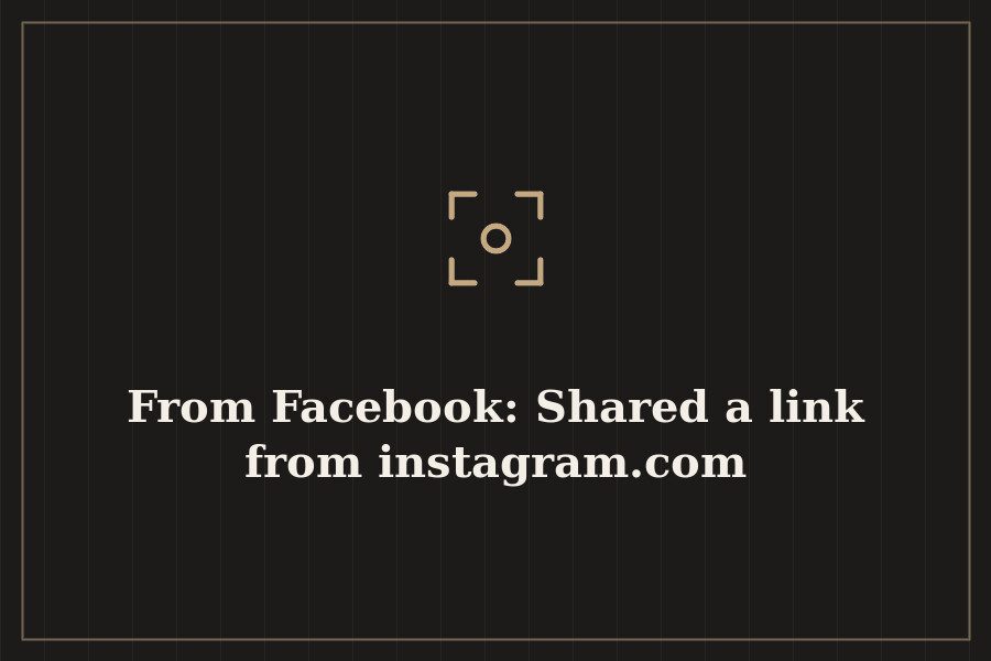 From Facebook: Shared a link from instagram.com — cover