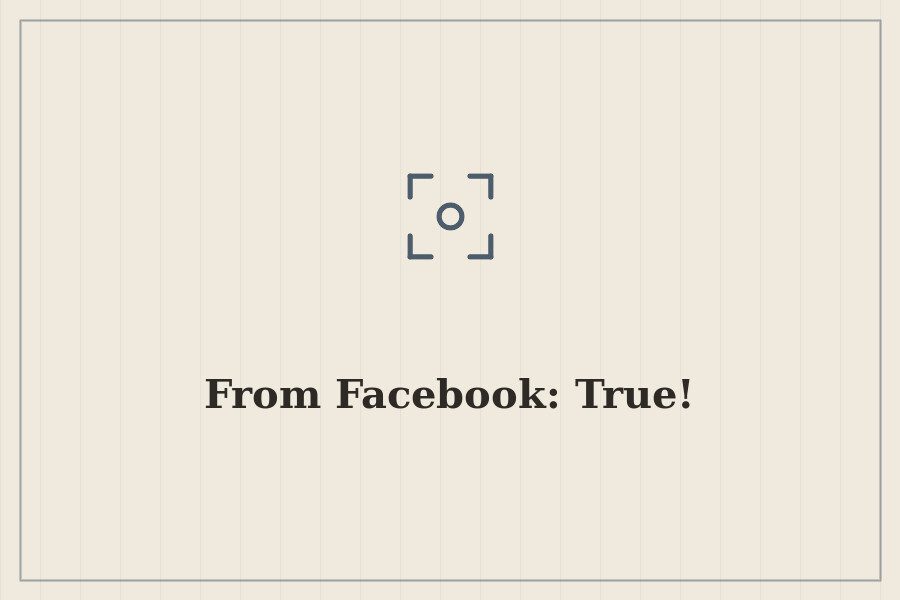 From Facebook: True! — cover