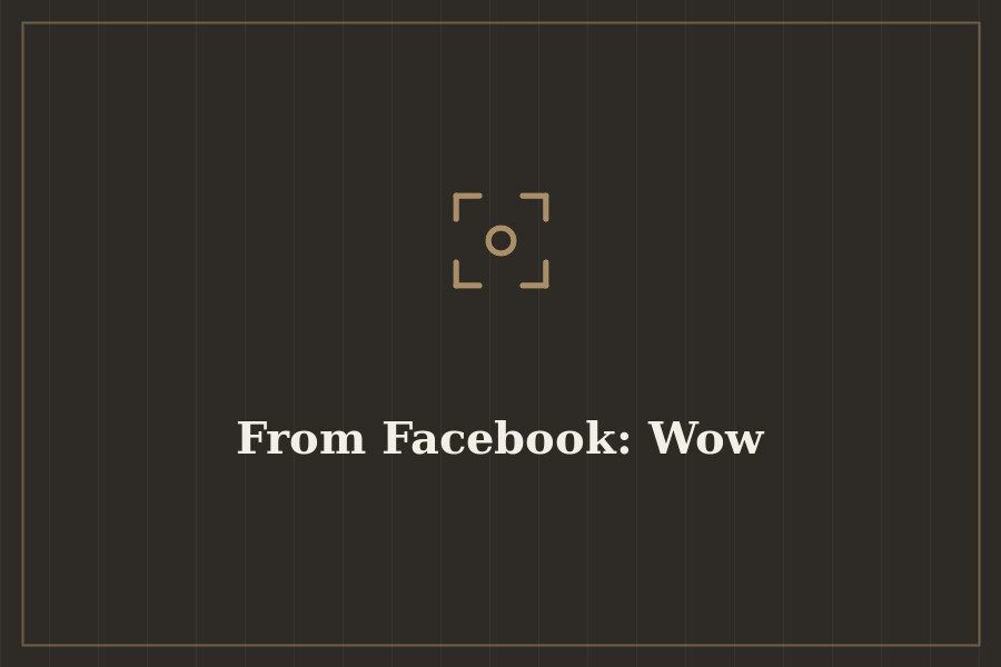 From Facebook: Wow — cover