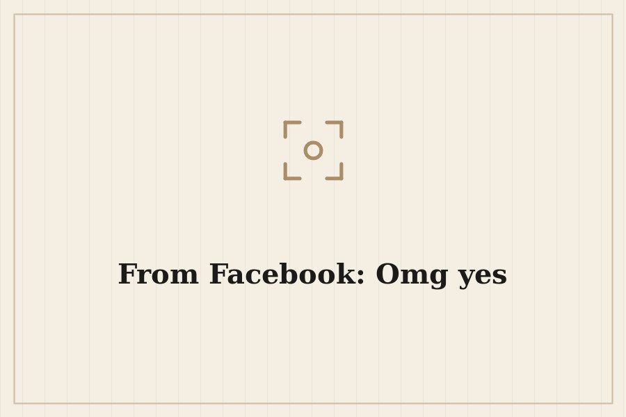 From Facebook: Omg yes — cover