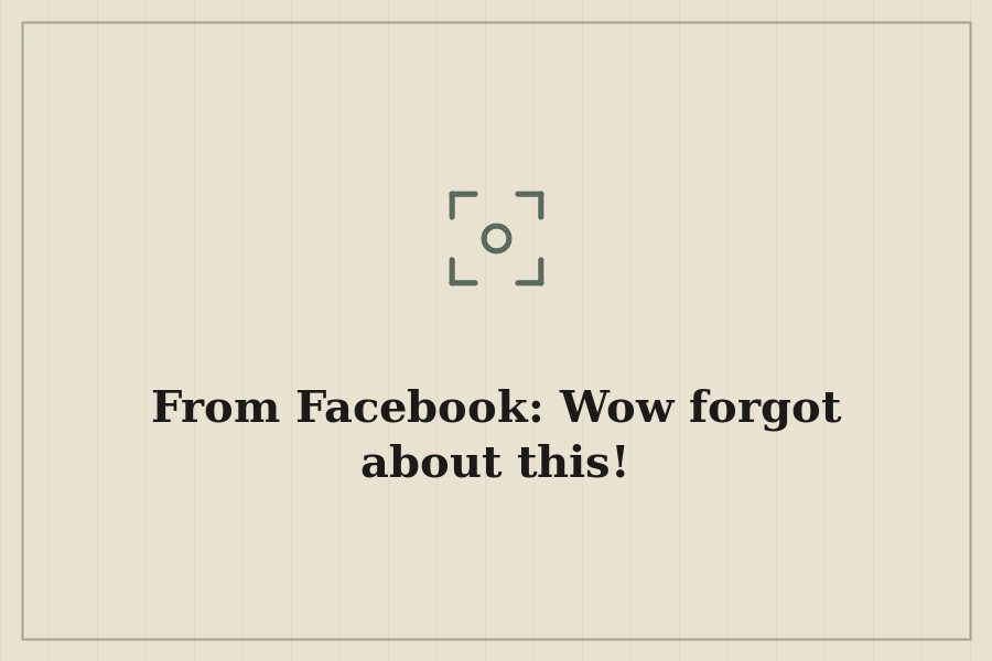 From Facebook: Wow forgot about this! — cover