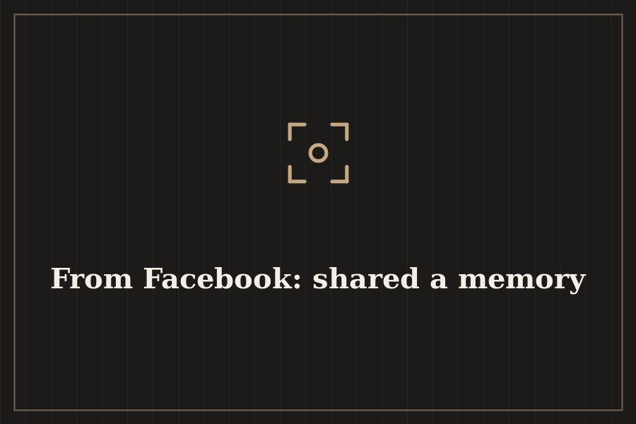 From Facebook: shared a memory — cover