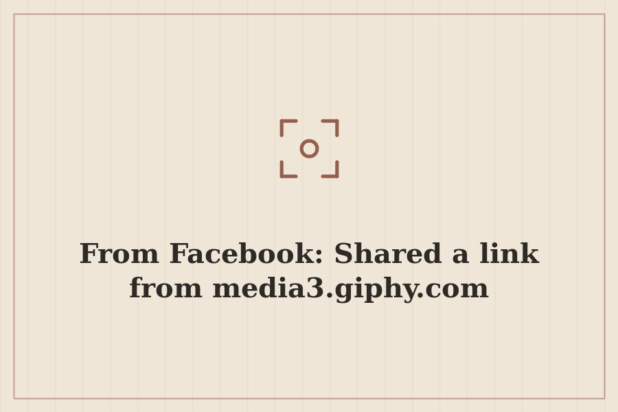 From Facebook: Shared a link from media3.giphy.com — cover