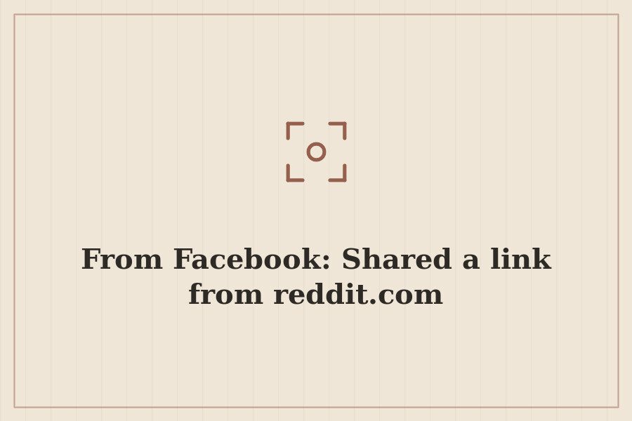 From Facebook: Shared a link from reddit.com — cover