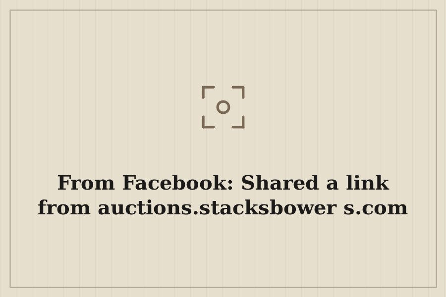 From Facebook: Shared a link from auctions.stacksbowers.com — cover