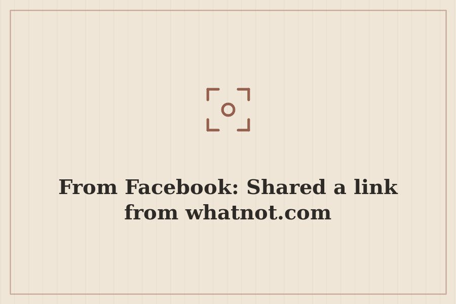 From Facebook: Shared a link from whatnot.com — cover